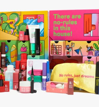 La caja y los productos del Calendario de adviento 3INA Makeup 2025
