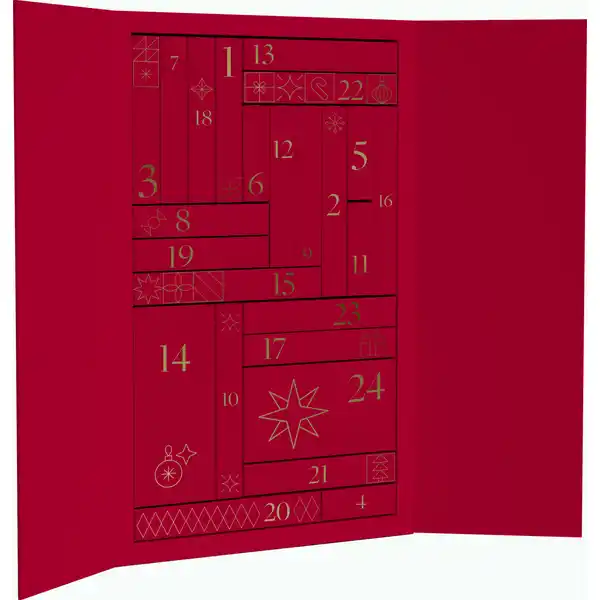 La caja abierta del Calendario de Adviento Bell Hypoallergenic 2025