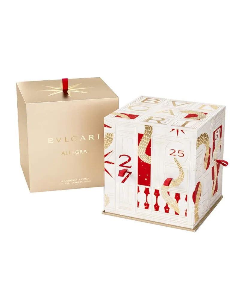 La caja del Calendario de cierre de año Bvlgari Allegra 2025