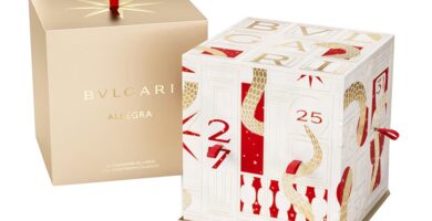 Calendario de cierre de año Bvlgari Allegra 2025, ya a la venta 2 La caja del Calendario de cierre de año Bvlgari Allegra 2025