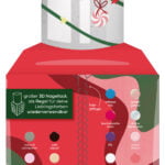 Un detalle de la caja del Calendario de Adviento Essie 2024