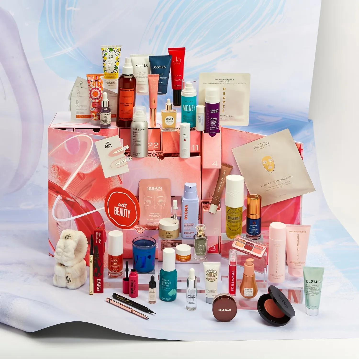 Calendario Cult Beauty Curated with Love 2024 La caja y los productos del Calendario de Adviento Cult Beauty 2024 Scent with Love