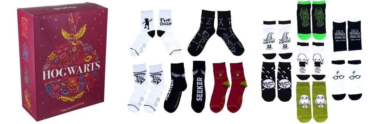 Calcetines Harry Potter 2022 Calendario Adviento