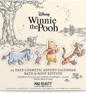 La caja del Calendario de adviento Winnie The Pooh 2025 de Mad Beauty