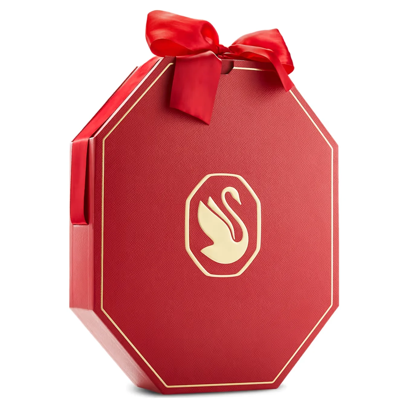 La caja roja octogonal del Calendario de Adviento Swarovski 2024