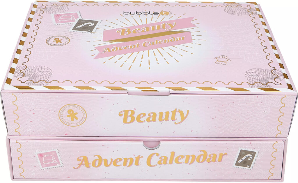 La caja rosa del Calendario de Adviento Bubble T 2024