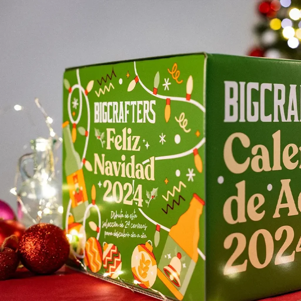 La caja del Calendario de Adviento Bigcrafters 2024 de Estrella Galicia