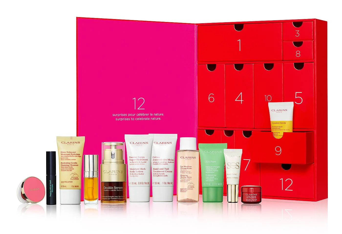 Calendario Adviento Clarins 12 Días Mujeres 2022
