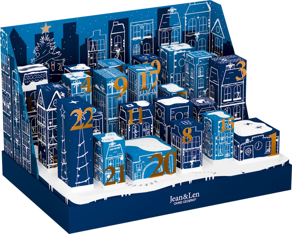 La caja 3D del Calendario de aAdviento Jean & Len 2025