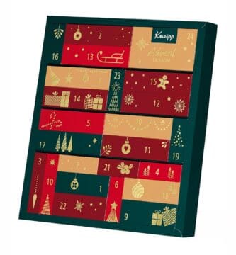 Calendario de Adviento Kneipp 2024, por 59,64 euros 3 La caja del Calendario de Adviento Kneipp 2024