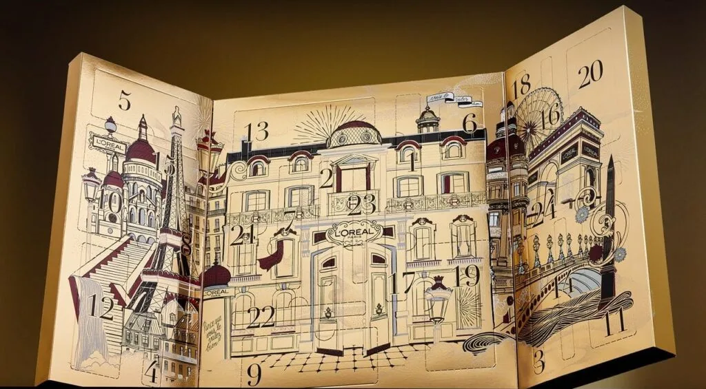 El interior del Calendario de Adviento L'Oréal Paris 2024 El interior del Calendario de Adviento L'Oréal Paris 2024