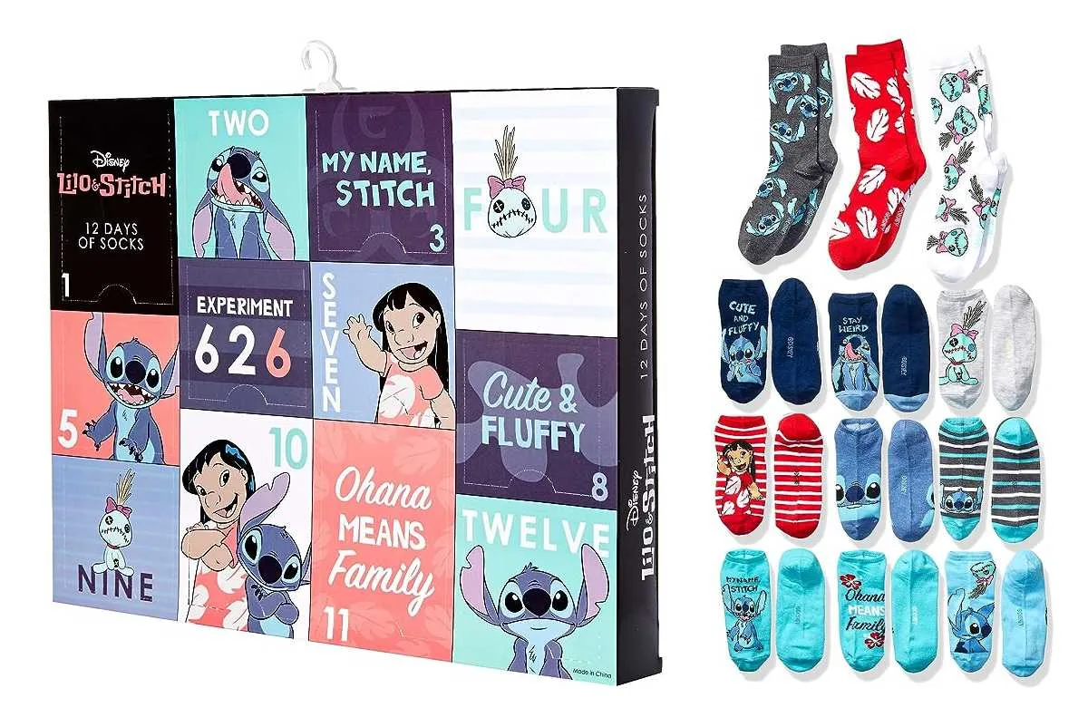 Calendario Adviento Lilo Stitch Calcetines