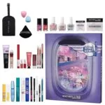 La caja y los productos del Calendario de Adviento Maybelline New York 2024 31 días
