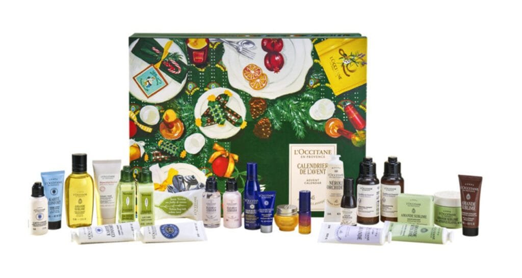 Calendarios de adviento L'Occitane 2026, ya a la venta 1 La caja y los 24 productos del Calendario de adviento L'Occitane Clásico 2026