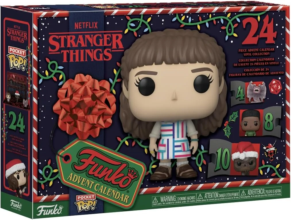 La portada de la caja del Calendario de Adviento Stranger Things de Funko Pop 2024