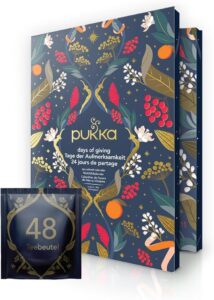 Calendario de Adviento de Té Pukka azul