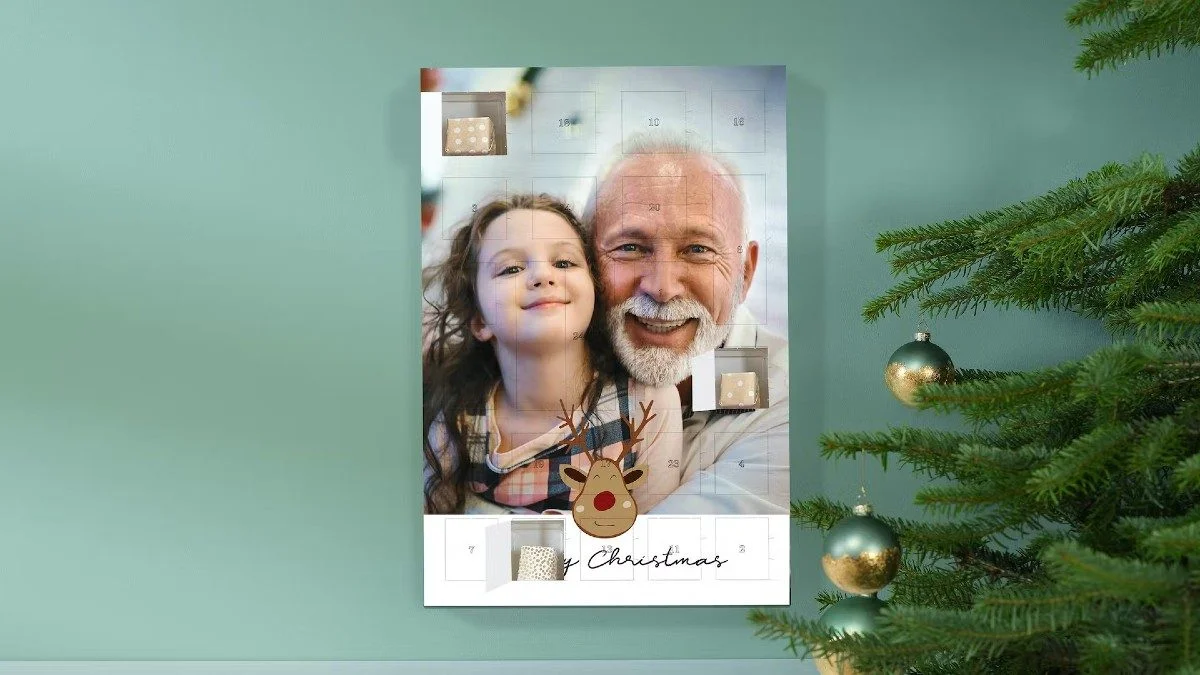 Calendario Adviento con foto para rellenar