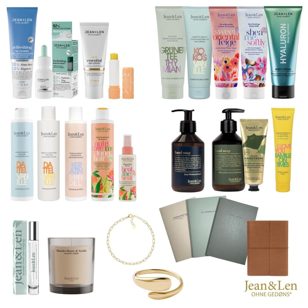 Los 24 productos de tamaño original del Calendario de Adviento Jean & Len 2025
