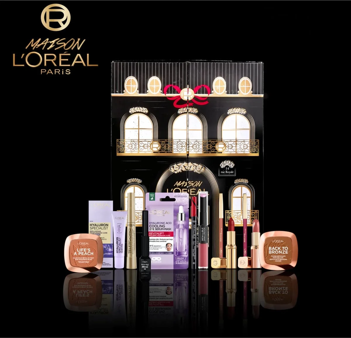 Calendario de Adviento Maison L'Oréal 2023 8 Calendario L’Oréal Paris Merry Christmas! 12 días