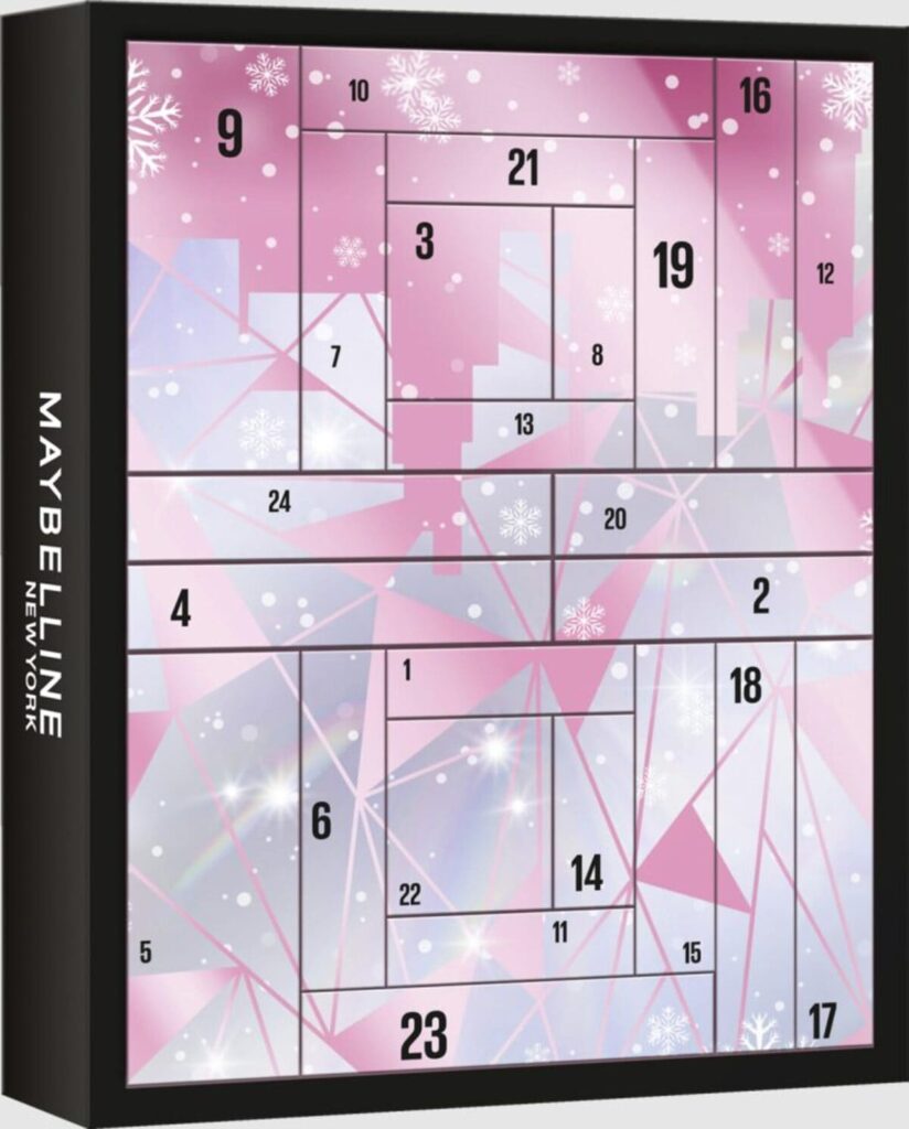Calendario de Adviento Maybelline New York 2023 Maquillaje