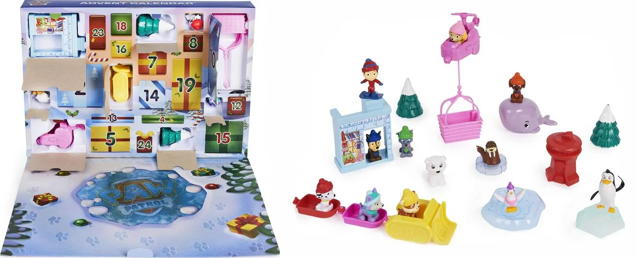 El interior del calendario y las figuras que contiene.