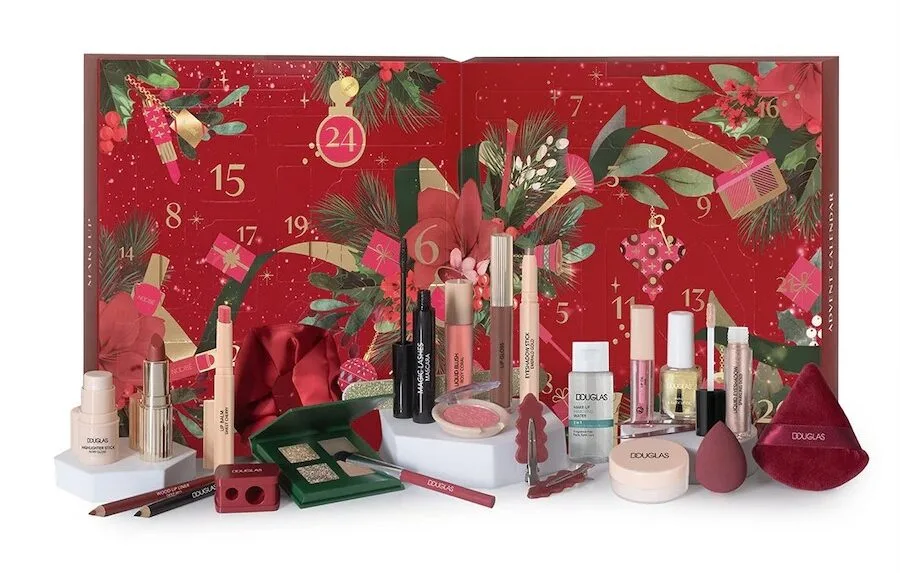 Calendario Douglas Make-Up 2026 La caja y los productos del Calendario Douglas Make-Up 2026