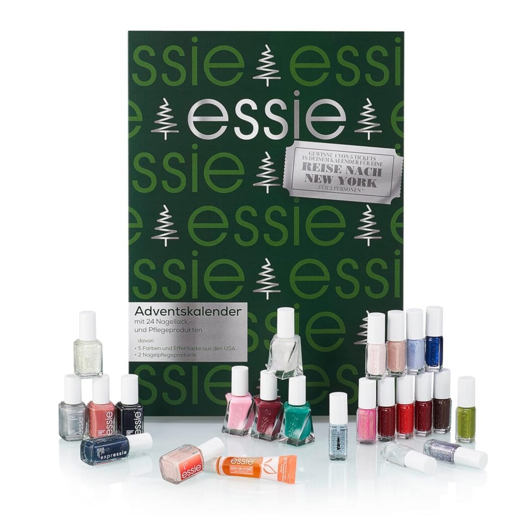 Calendario de adviento Essie 2025, ya a la venta 1 La caja y los productos del Calendario de adviento Essie 2025