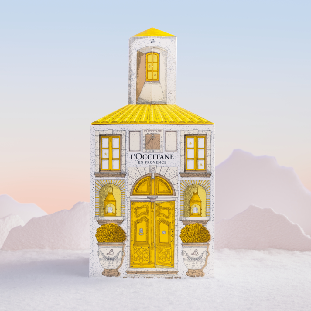 La caja en forma de casa provenzal del Calendario L'Occitane Luxury 2025