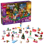 La caja y las piezas del Calendario de Adviento Lego Friends 2025
