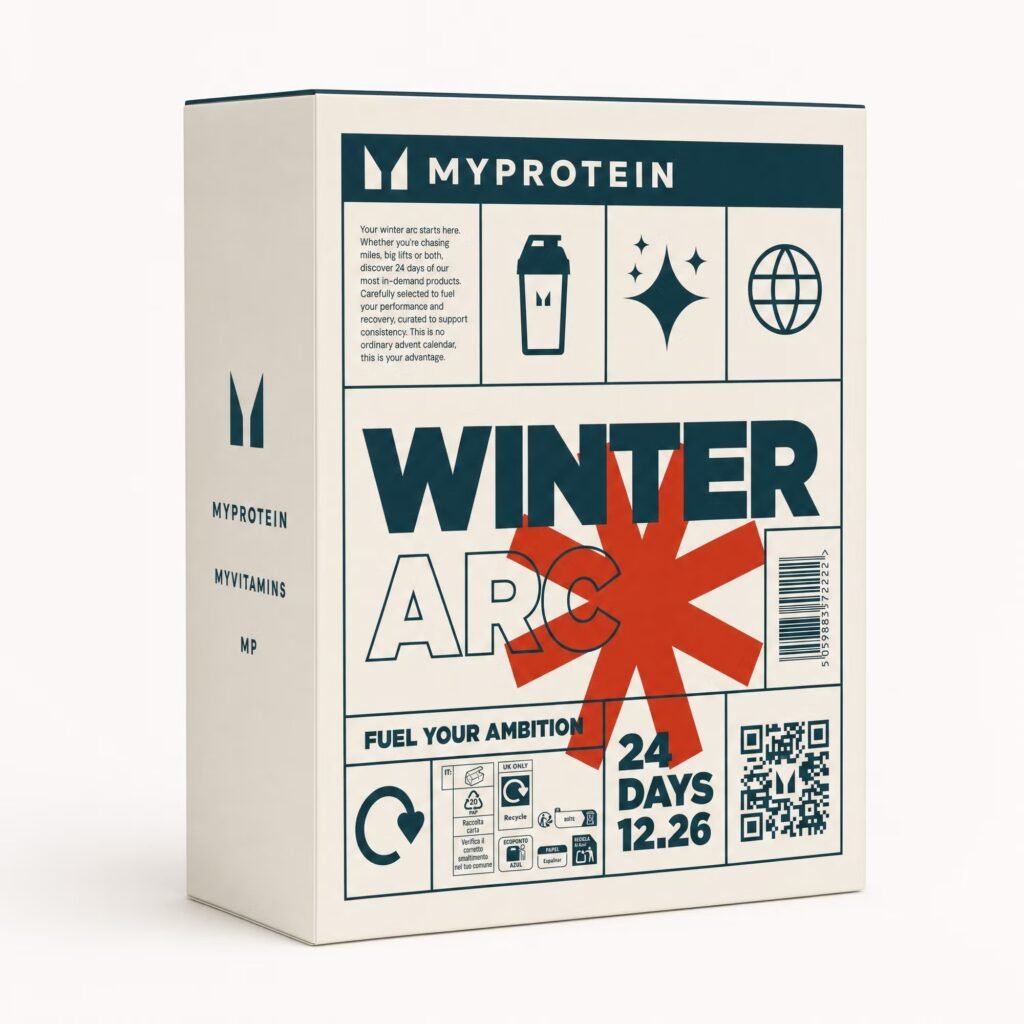La caja del Calendario de adviento Myprotein 2026
