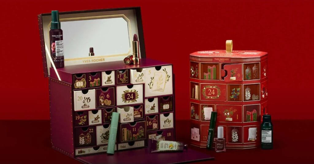 Las cajas de las dos versiones del Calendario de adviento Yves Rocher 2026