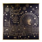 La caja negra y dorada del Calendario de Adviento Accentra 2024 "Winter Magic Noir"