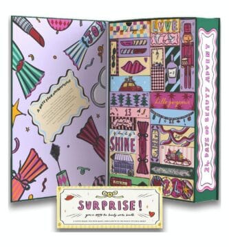 El interior de la caja del Calendario de Adviento Anthropologie 2025