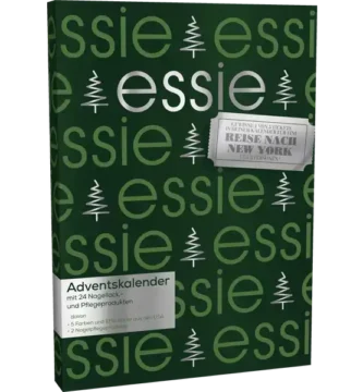 Frontal de la caja del Calendario de adviento Essie 2025