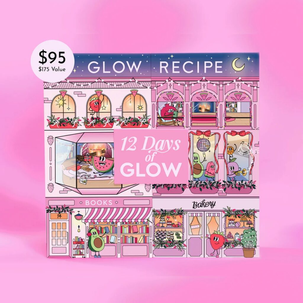 La colorida caja del Calendario de Adviento Glow Recipe 2024