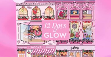 La colorida caja del Calendario de Adviento Glow Recipe 2024