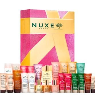 El Calendario de Adviento Nuxe 2024 con los 24 productos que incluye