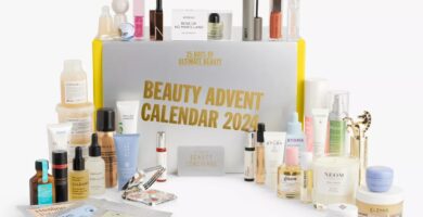 La caja y los 39 productos del Calendario de Adviento Selfridges 2024