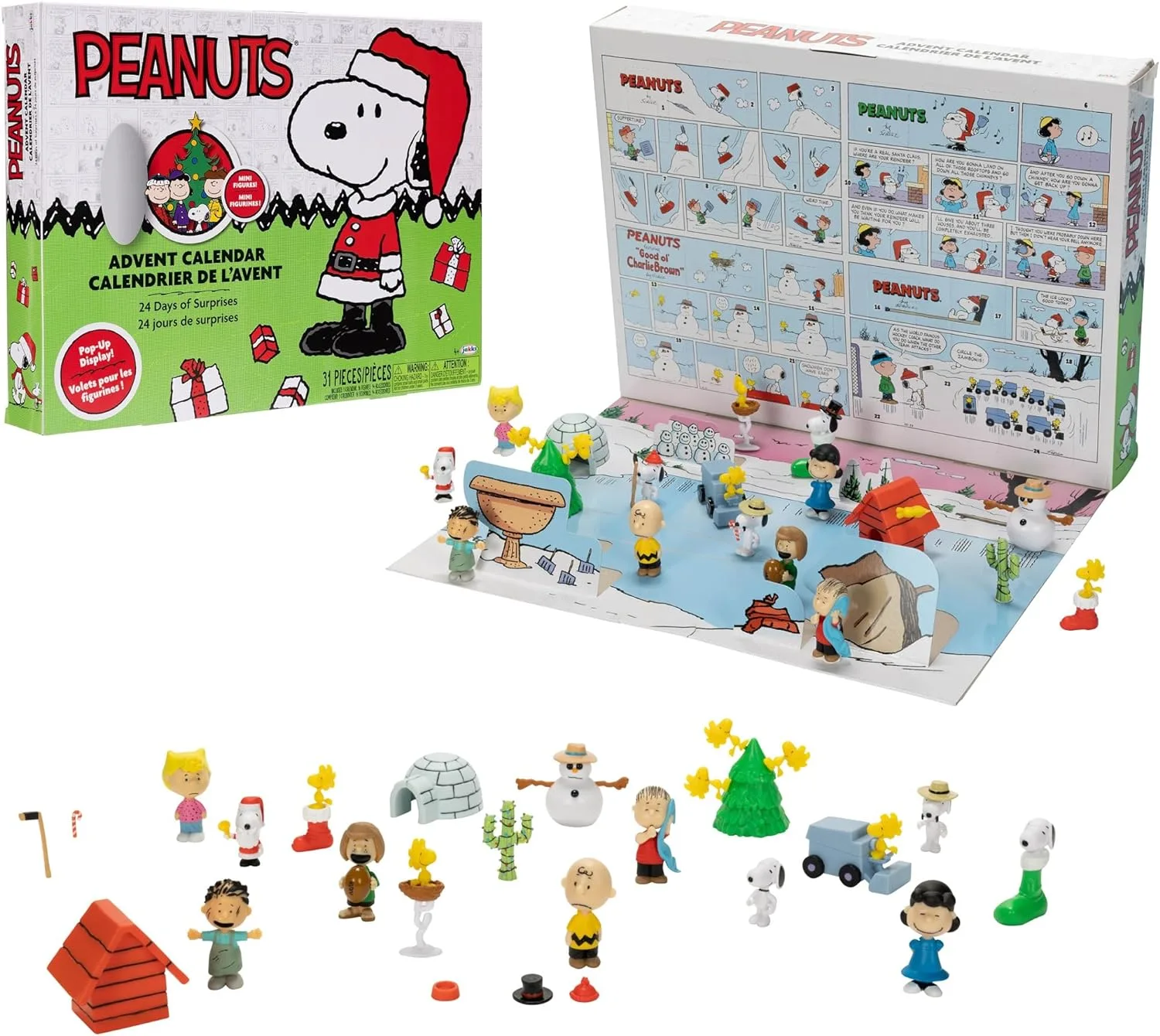 El contenido del Calendario de Adviento Snoopy 2024