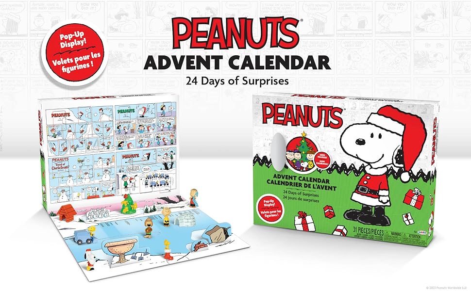 La caja del Calendario de Adviento Snoopy 2024