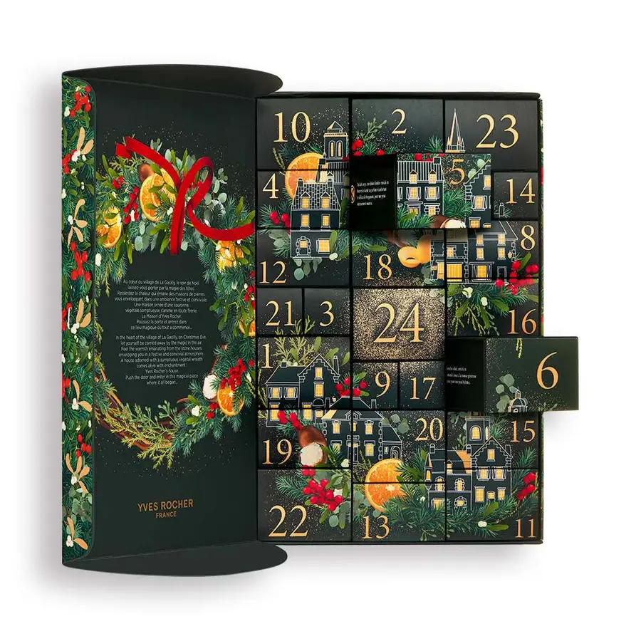 Calendario de adviento Yves Rocher 2025 1 La caja del Calendario de Adviento Yves Rocher 2025