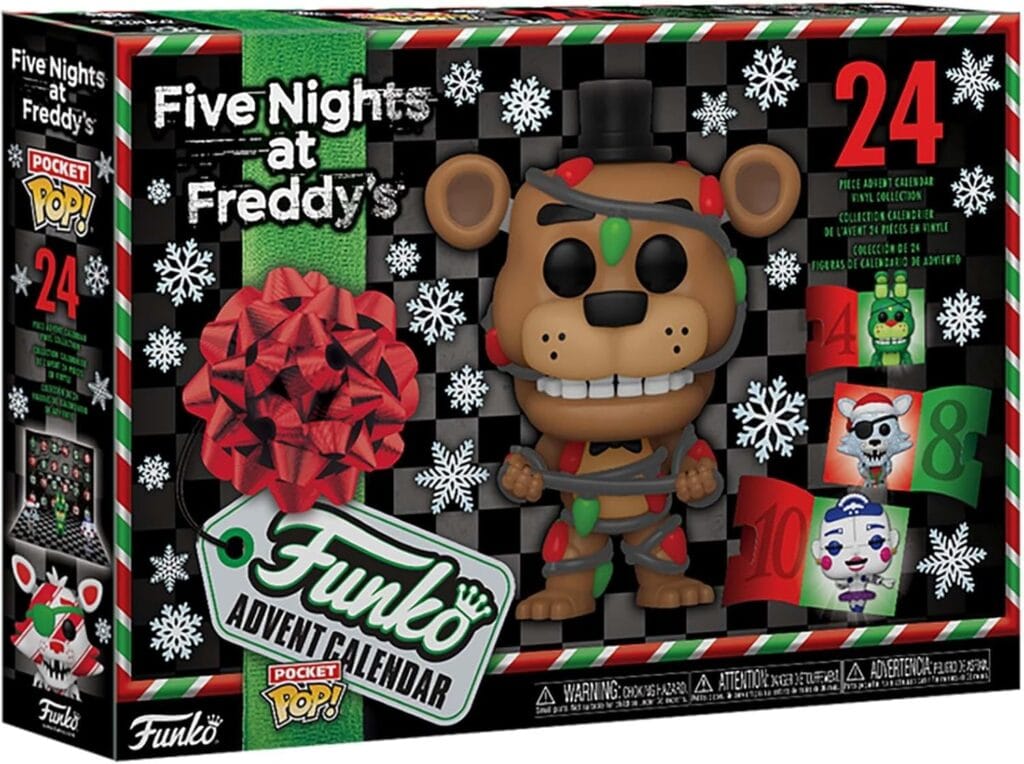 Calendarios de Adviento de Videojuegos 8 Frontal de la caja del calendario de adviento Five Nights At Freddy's (FNAF) 2023 de Funko Pop!