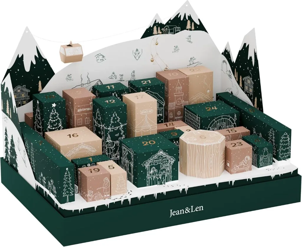 El escenario navideño 3D del Calendario de adviento Jean & Len 2026
