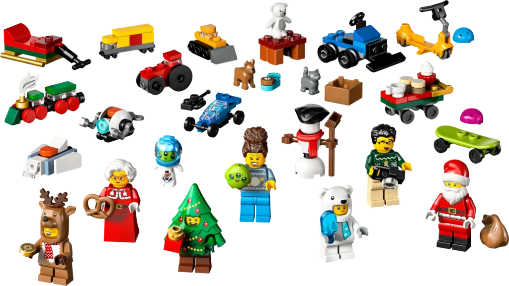 Todas las figuras y piezas del Calendario de Adviento Lego City 2025 Todas las figuras y piezas del Calendario de Adviento Lego City 2025