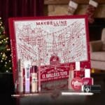La caja y los productos del Calendario de adviento Maybelline 2026 de 12 días