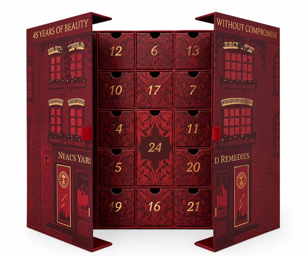 La caja del Calendario de adviento Neal's Yard 2026