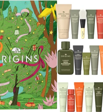 La caja y los productos del Calendario de adviento Origins 2025