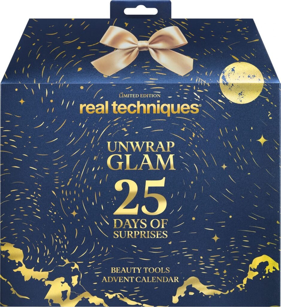 Calendario de adviento Real Techniques 2026 "Unwrap Glam", ahora por 39,44 euros 1 La caja del Calendario de adviento Real Techniques 2026