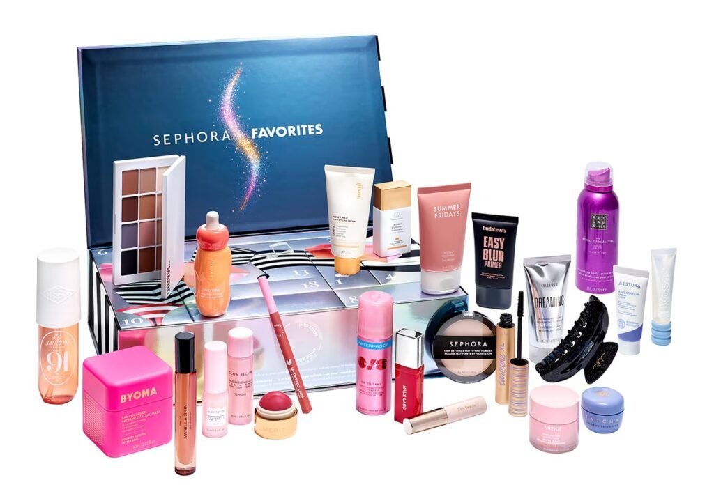 Calendario de adviento Sephora Favorites 2026 La caja y los productos del Calendario de adviento Sephora Favorites 2026