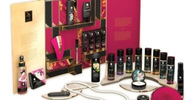 Calendario de adviento Shunga Desires: 25 sorpresas para celebrar su 25 aniversario 22 La caja y los productos del Calendario de adviento Shunga Desires
